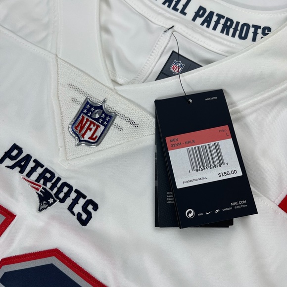 Nike on field Julian Edelman New England patriots sewn NFL Jersey XL and L - Picture 5 of 9